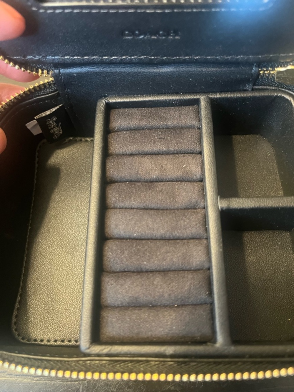 Coach  Leopard Print Leather Jewelry Case - Picture 10 of 11